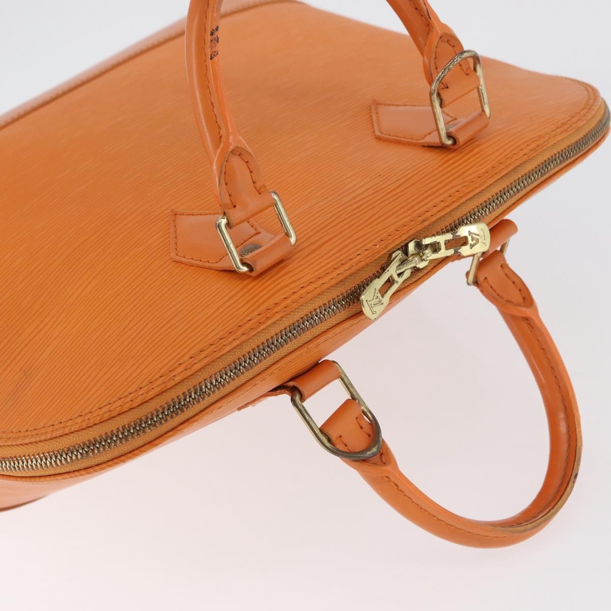 Louis Vuitton Vintage Alma Handbag Epi Leather Orange Leather Handbag (Pre-Owned)