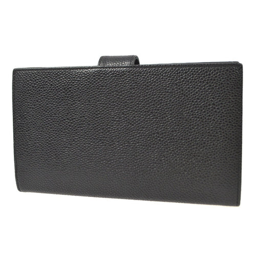 Chanel Timeless Cc French Wallet Caviar Black Leather Wallets Accessory (Pre-Owned)