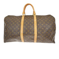 Louis Vuitton Keepall Bag Monogram Canvas Brown Canvas Travel Bag Bag (Pre-Owned)