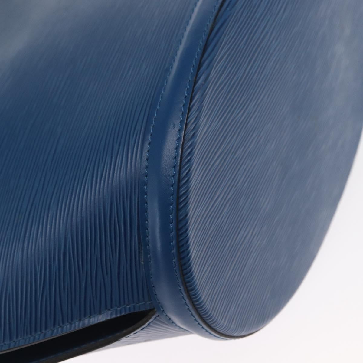 Louis Vuitton Saint Jacques Handbag Epi Leather Blue Leather Shoulder Bag Bag (Pre-Owned)