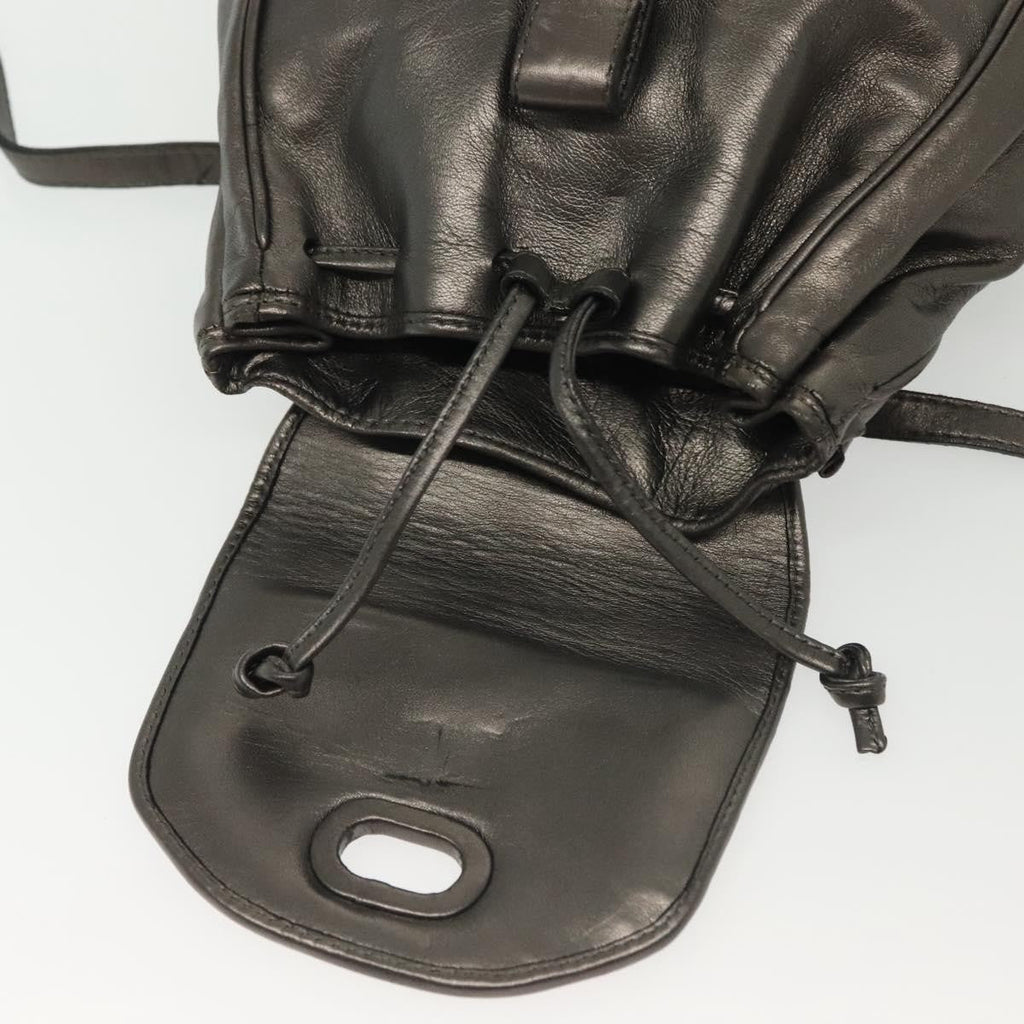 Bottega Veneta Intrecciato Backpack Patent Leather Metallic Leather Backpack Bag (Pre-Owned)