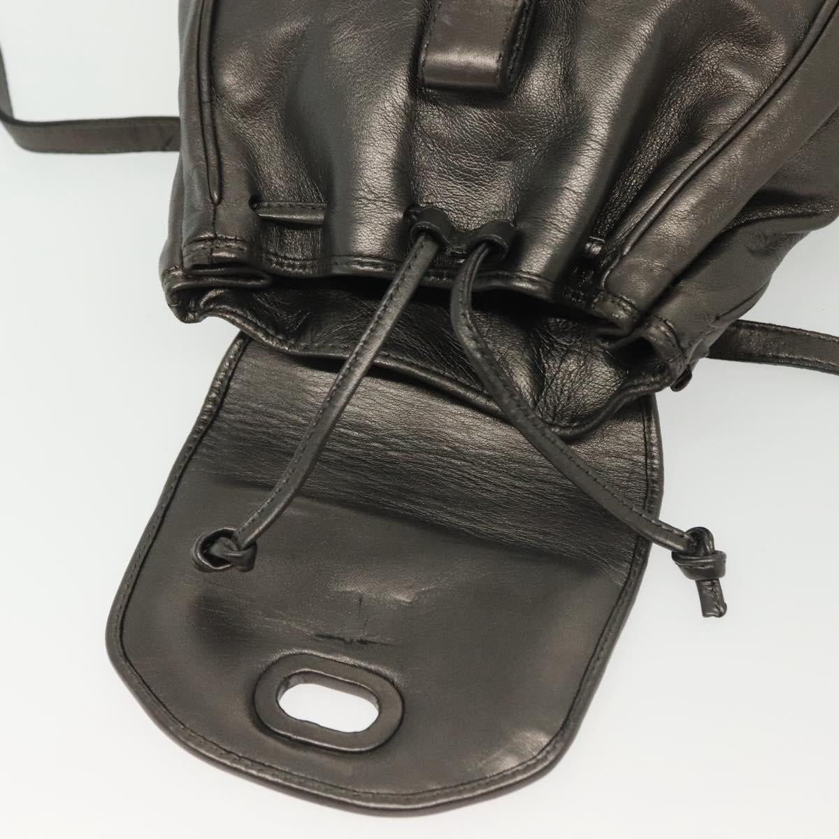 Bottega Veneta Intrecciato Backpack Patent Leather Metallic Leather Backpack Bag (Pre-Owned)