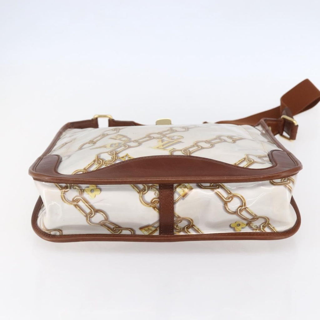 Louis Vuitton Charms Musette Handbag Pvc Over Printed Silk White Plastic Shoulder Bag Bag (Pre-Owned)