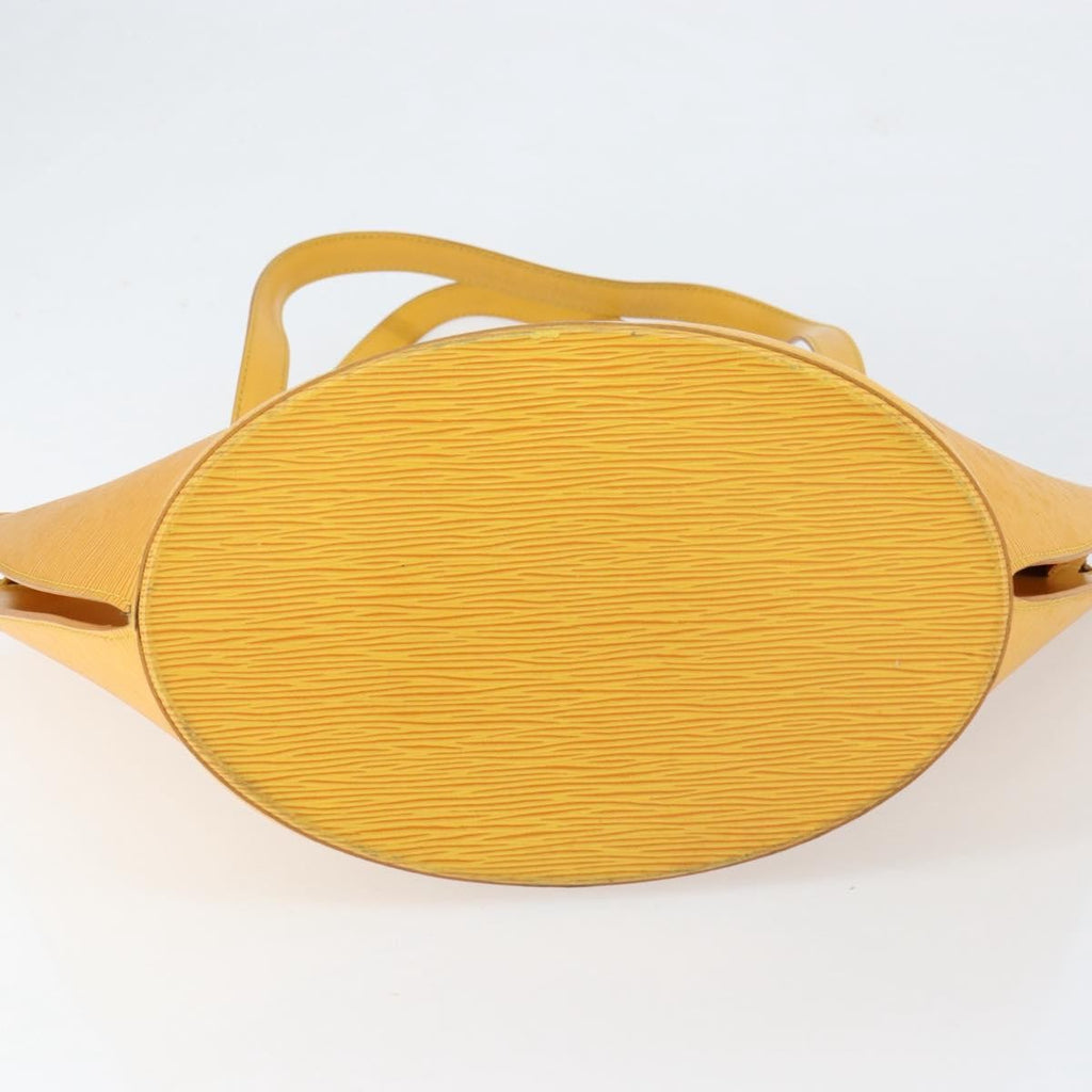 Louis Vuitton Saint Jacques Handbag Epi Leather Yellow Leather Handbag (Pre-Owned)