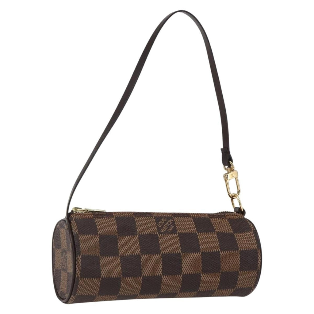 Louis Vuitton Papillon Pochette Damier Brown Canvas Clutche & Pouche Bag (Pre-Owned)