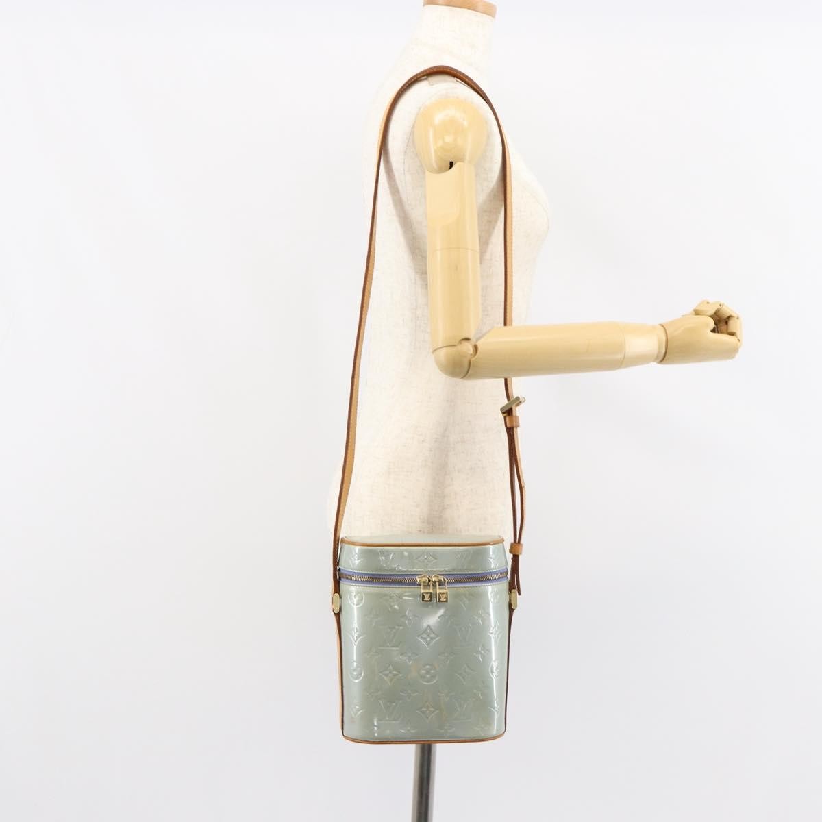 Louis Vuitton Sullivan Handbag Monogram Vernis Gray Patent_Leather Shoulder Bag Bag (Pre-Owned)