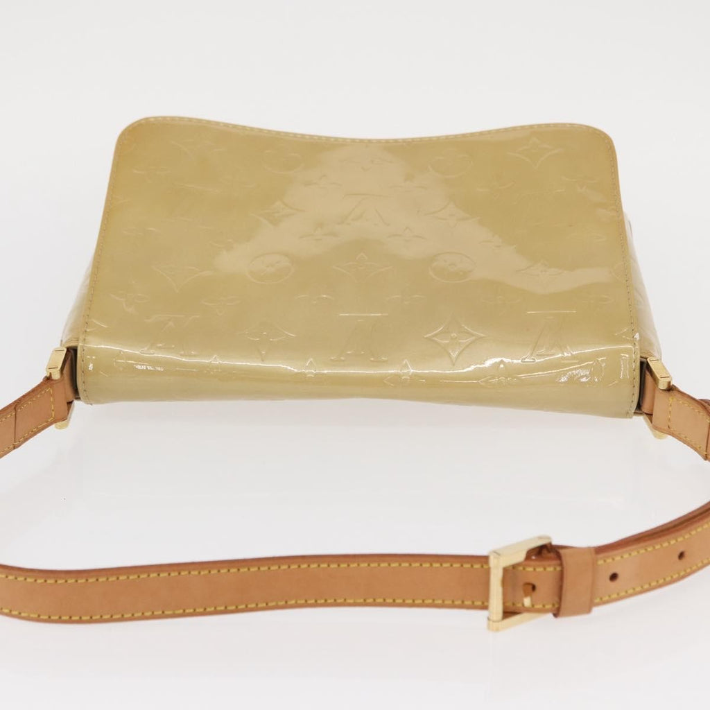 Louis Vuitton Thompson Street Handbag Monogram Vernis Beige Patent_Leather Shoulder Bag Bag (Pre-Owned)