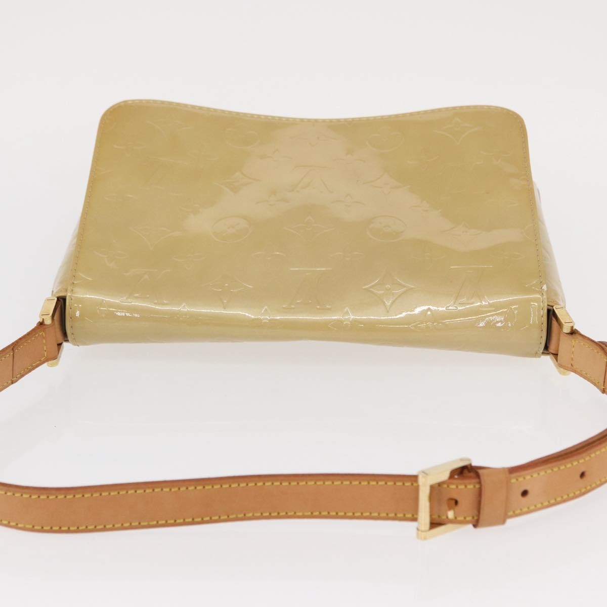 Louis Vuitton Thompson Street Handbag Monogram Vernis Beige Patent_Leather Shoulder Bag Bag (Pre-Owned)