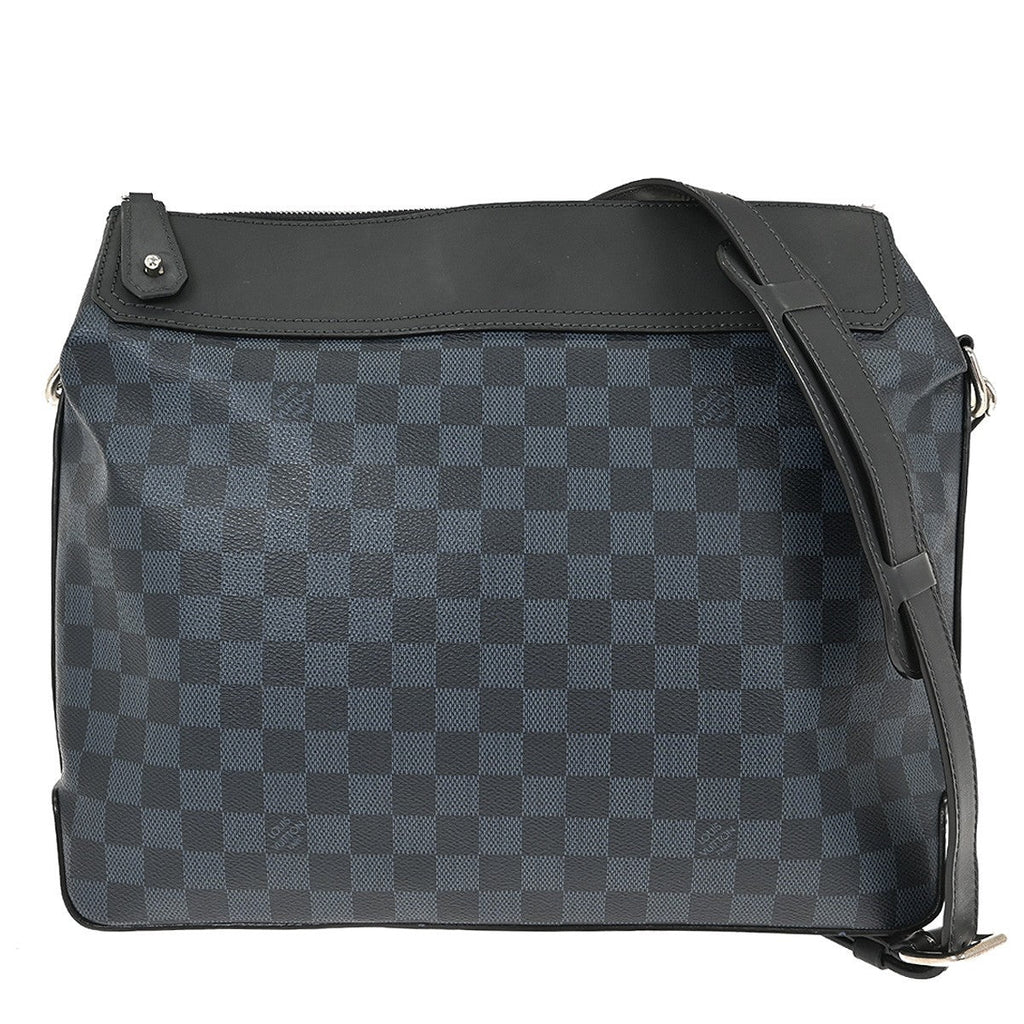 Louis Vuitton Greenwich Messenger Bag Damier Cobalt Black Canvas Shoulder Bag Bag (Pre-Owned)