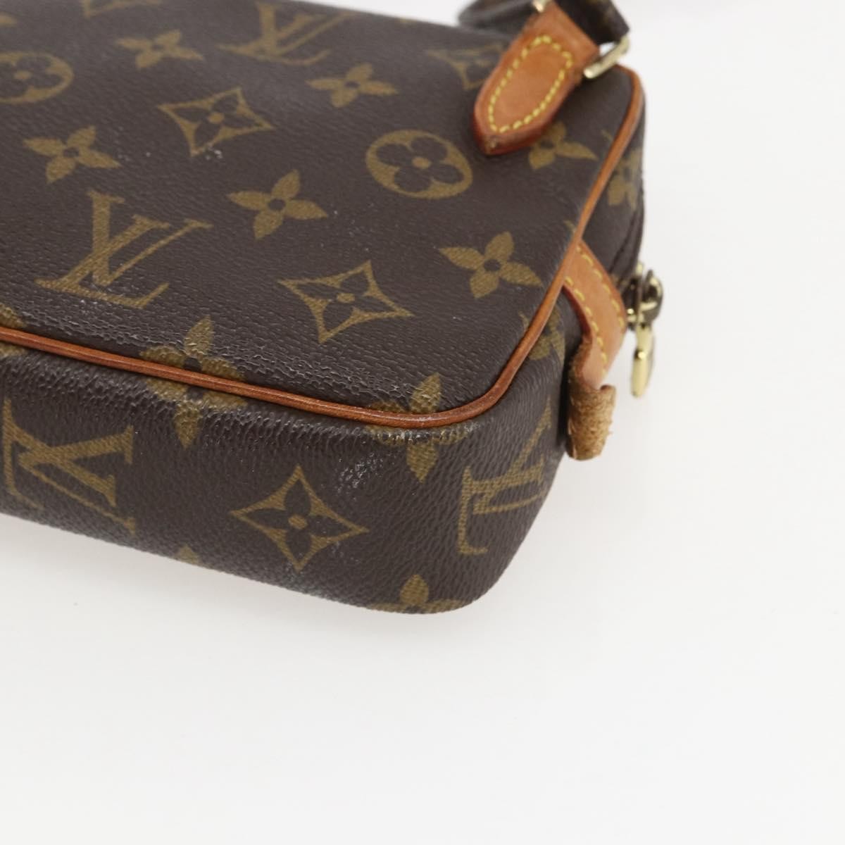 Louis Vuitton Pochette Marly Bandouliere Bag Monogram Canvas Brown Canvas Clutche & Pouche Bag (Pre-Owned)