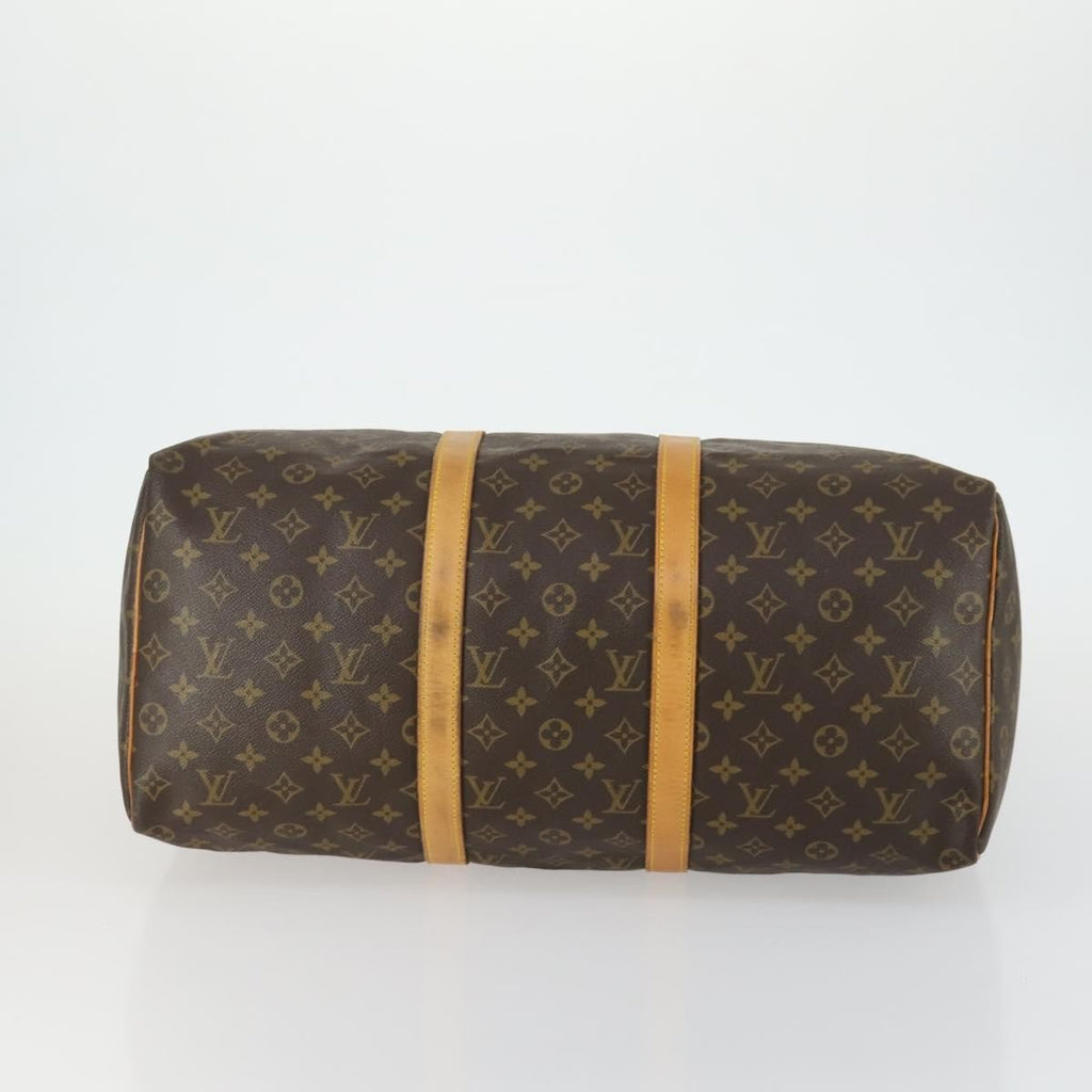 Louis Vuitton Keepall Bag Monogram Canvas Brown Canvas Travel Bag Bag (Pre-Owned)