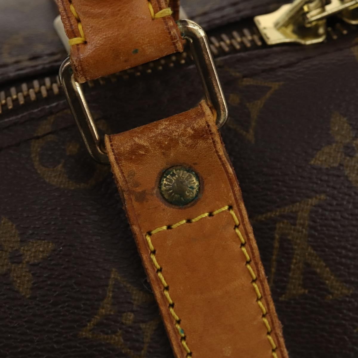 Louis Vuitton Keepall Bag Monogram Canvas Brown Canvas Travel Bag Bag (Pre-Owned)