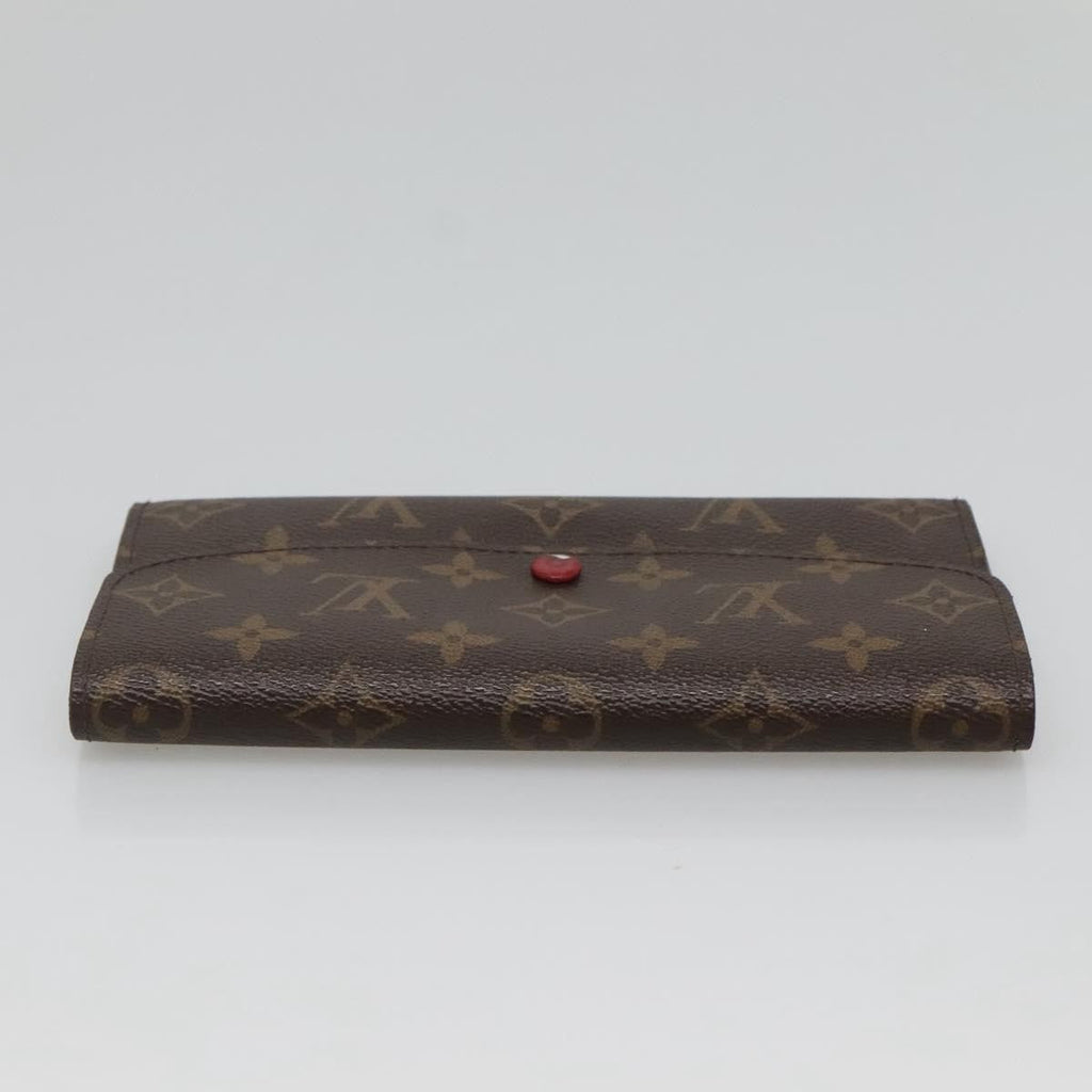Louis Vuitton Emilie Wallet Monogram Canvas Red Canvas Wallets Accessory (Pre-Owned)