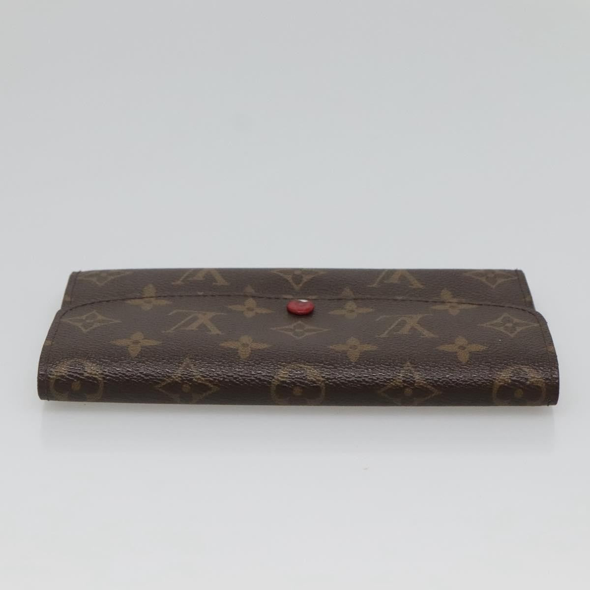 Louis Vuitton Emilie Wallet Monogram Canvas Red Canvas Wallets Accessory (Pre-Owned)