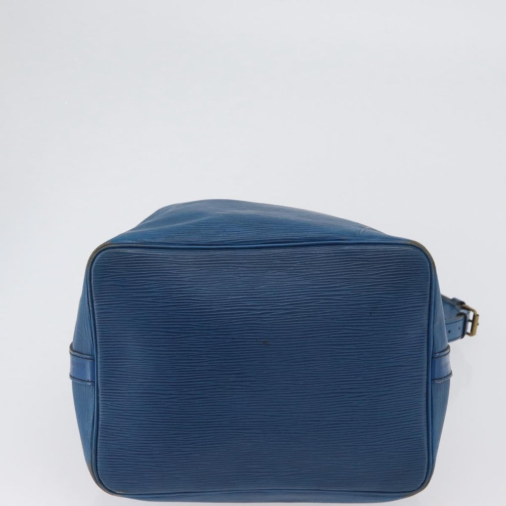 Louis Vuitton Petit Noe Nm Handbag Epi Leather Blue Leather Shoulder Bag Bag (Pre-Owned)