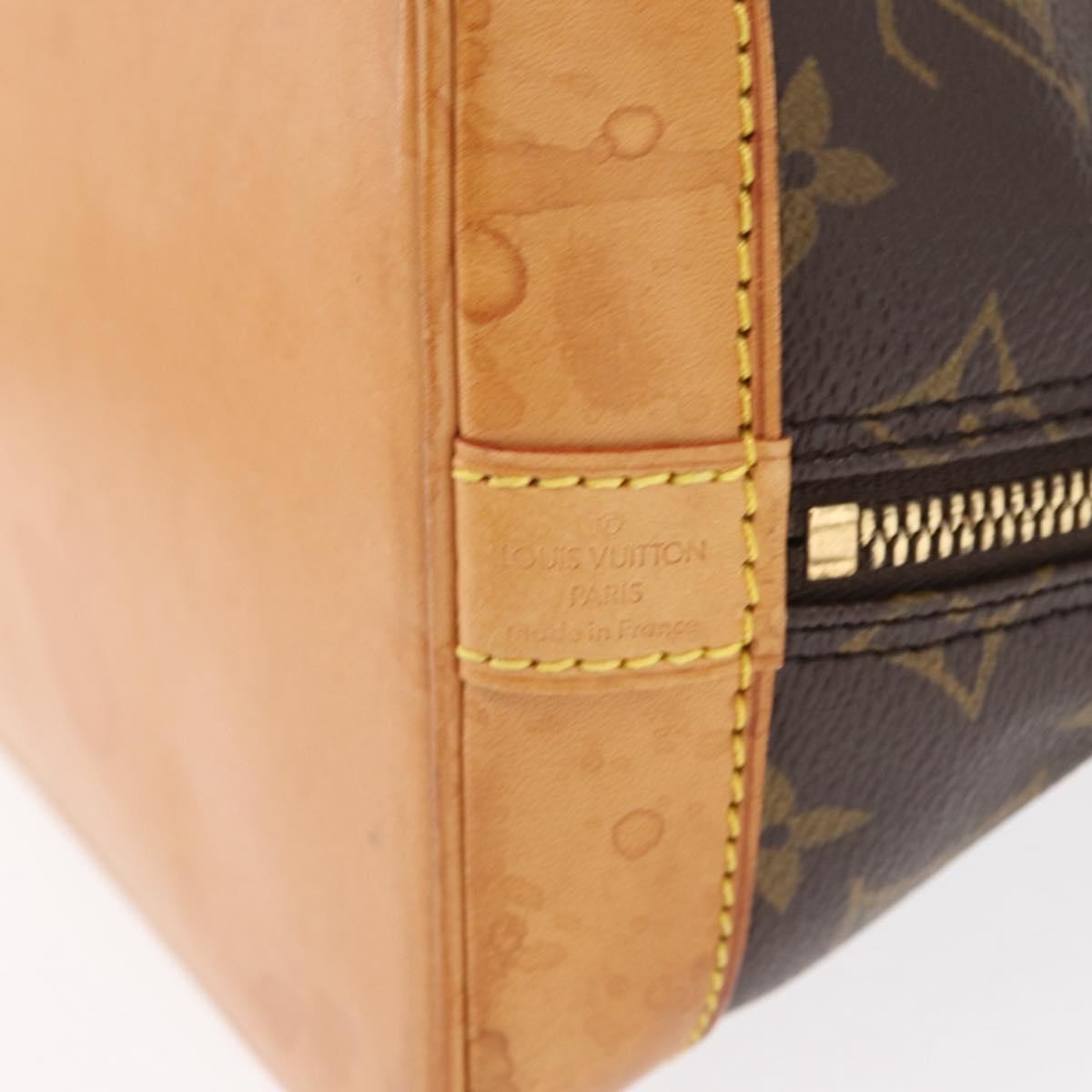 Louis Vuitton Alma Handbag Monogram Canvas Brown Canvas Handbag (Pre-Owned)