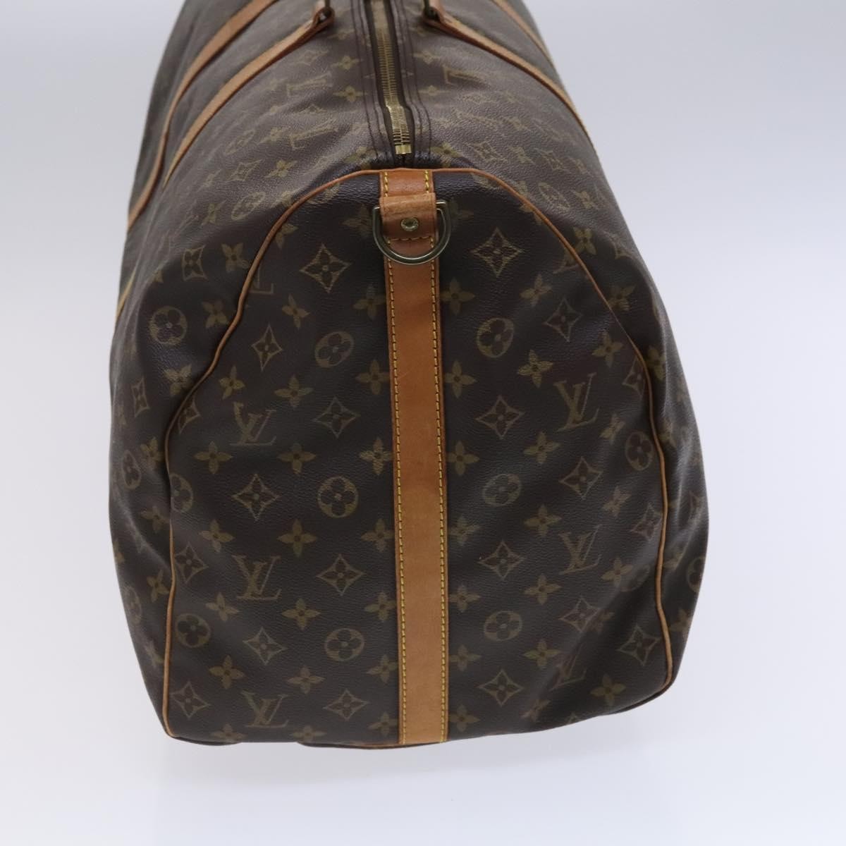 Louis Vuitton Keepall Bandouliere Bag Monogram Canvas Brown Canvas Travel Bag Bag (Pre-Owned)