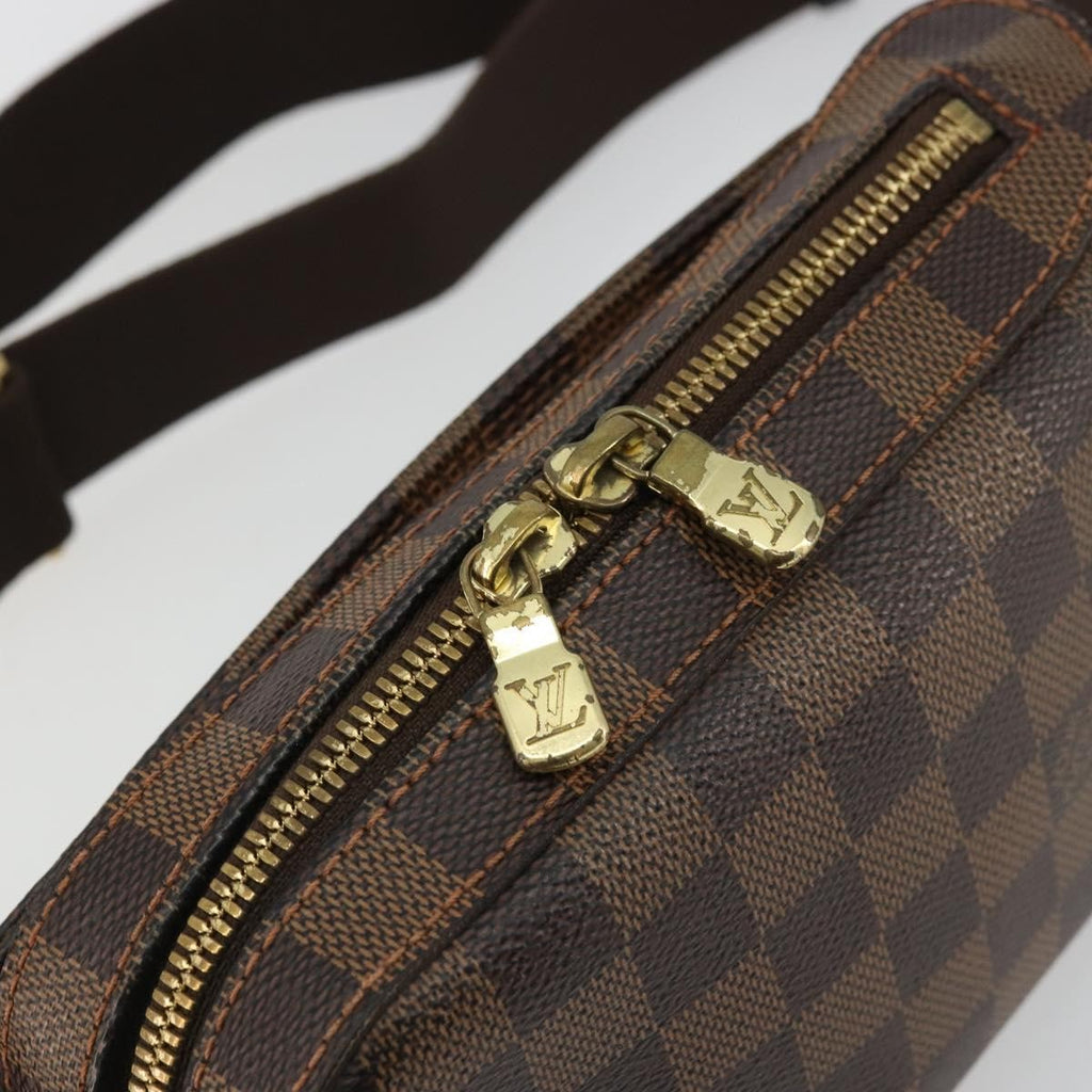 Louis Vuitton Geronimos Waist Bag Damier Brown Canvas Shoulder Bag Bag (Pre-Owned)