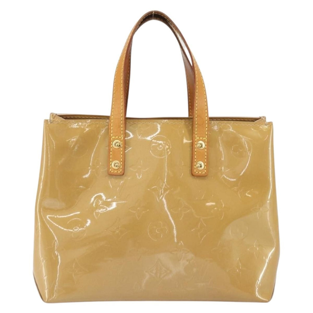 Louis Vuitton Reade Handbag Monogram Vernis Beige Patent_Leather Handbag (Pre-Owned)