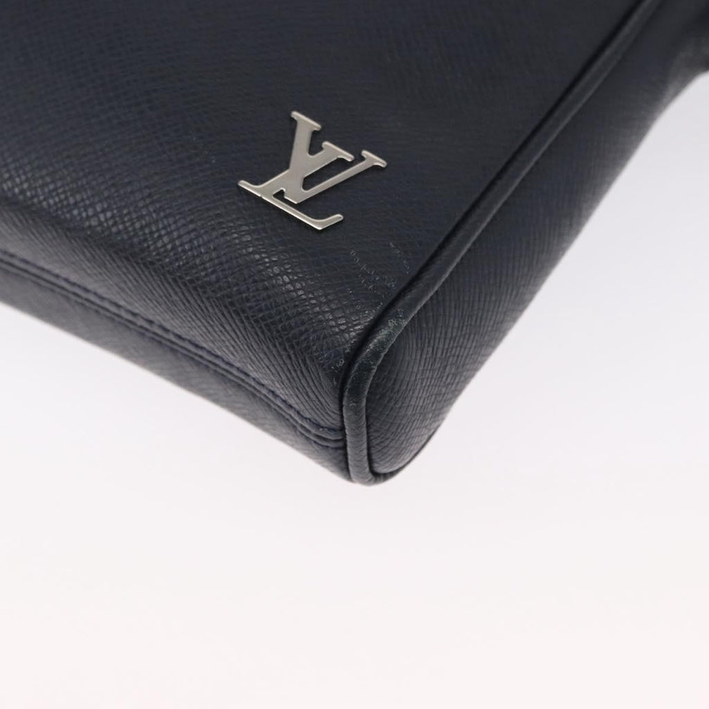Louis Vuitton Alex Messenger Bag Taiga Leather Navy Leather Shoulder Bag Bag (Pre-Owned)