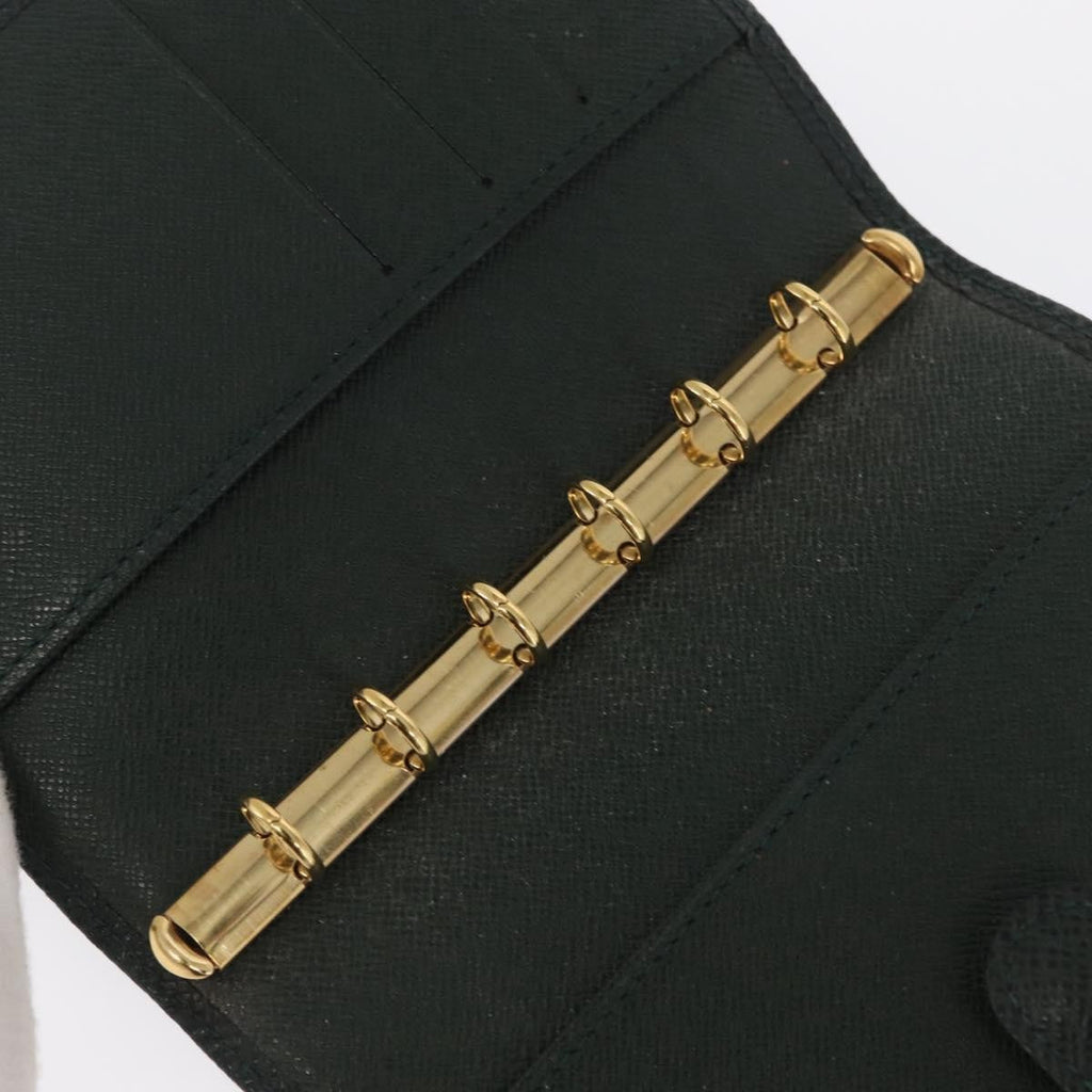 Louis Vuitton Agenda Cover Taiga Leather Green Leather Wallets Accessory (Pre-Owned)