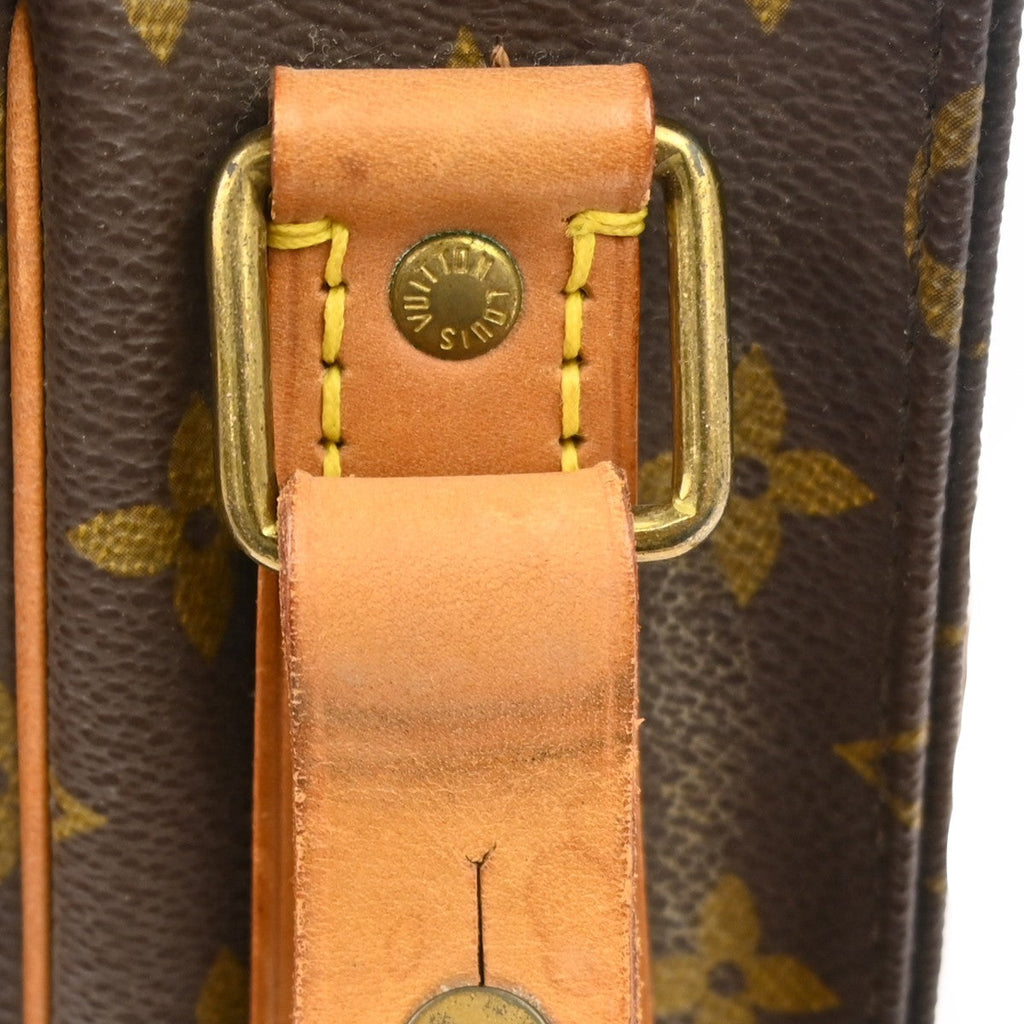 Louis Vuitton Cartouchiere Handbag Monogram Canvas Brown Canvas Crossbody Bag Bag (Pre-Owned)