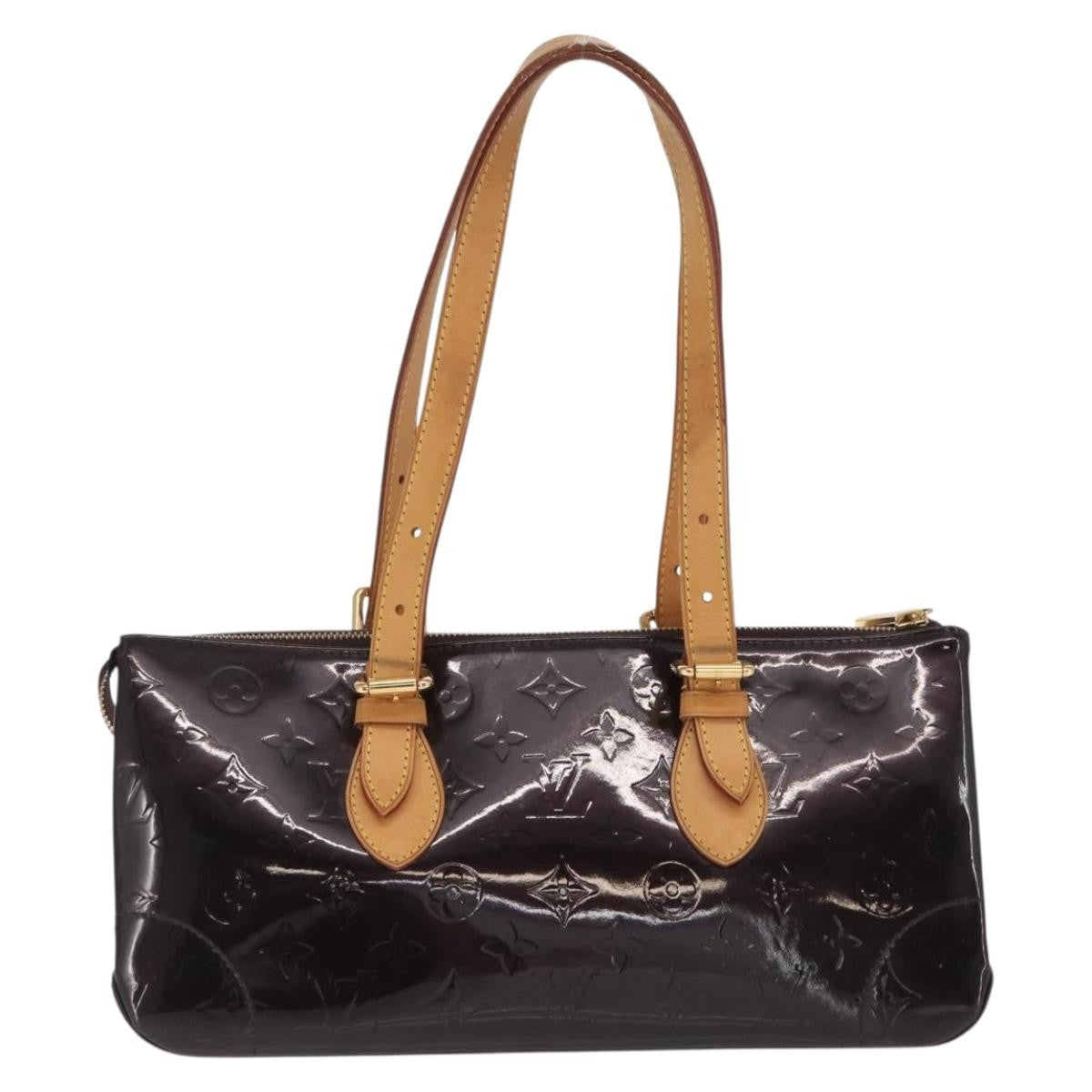 Louis Vuitton Rosewood Avenue Handbag Monogram Vernis Purple Patent_Leather Shoulder Bag Bag (Pre-Owned)