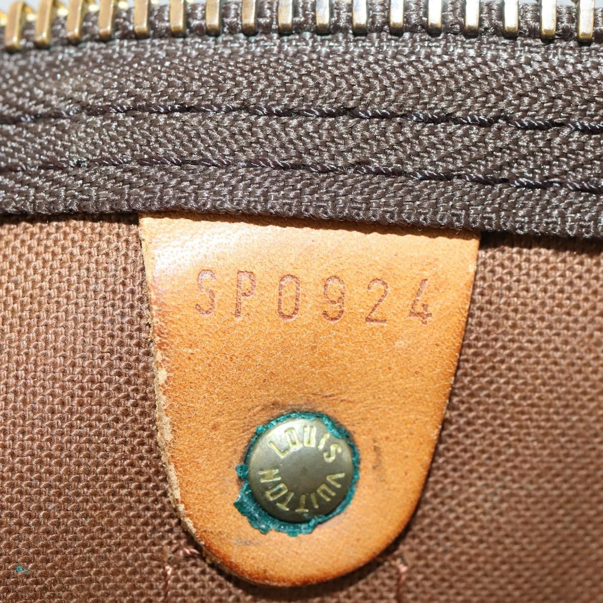 Louis Vuitton Keepall Bag Monogram Canvas Brown Canvas Travel Bag Bag (Pre-Owned)