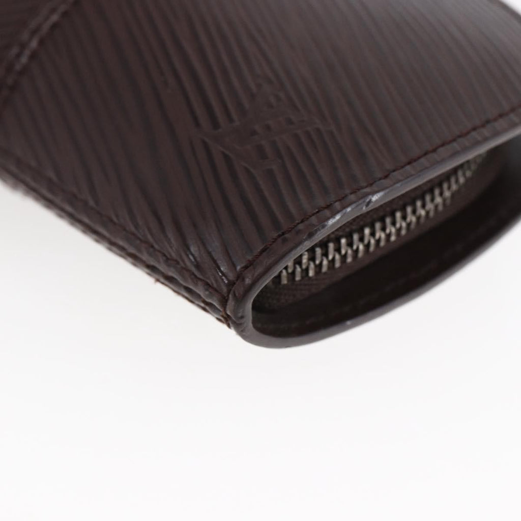 Louis Vuitton Demi Lune Coin Purse Epi Leather Brown Leather Wallets Accessory (Pre-Owned)