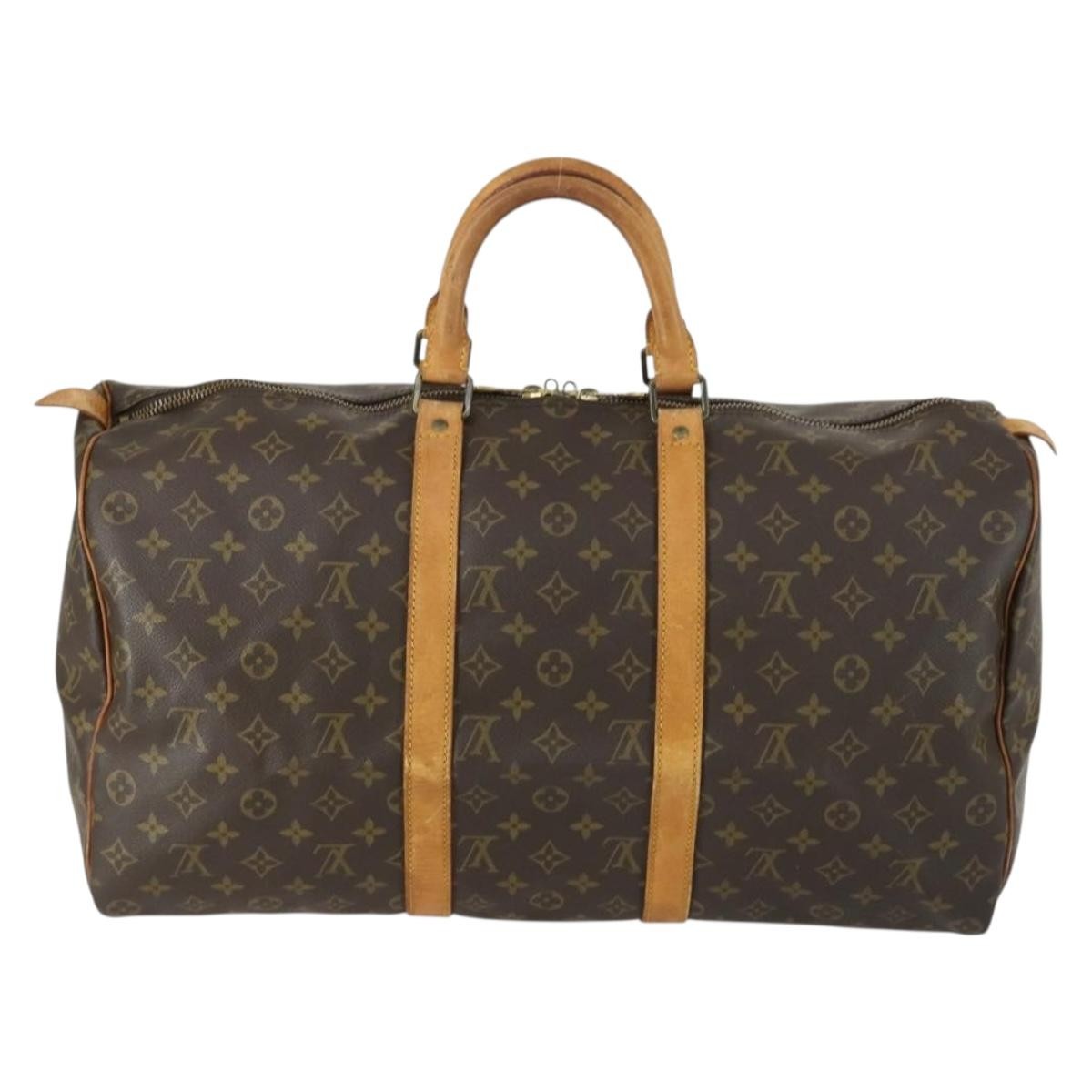 Louis Vuitton Keepall Bag Monogram Canvas Multicolour Canvas Travel Bag Bag (Pre-Owned)
