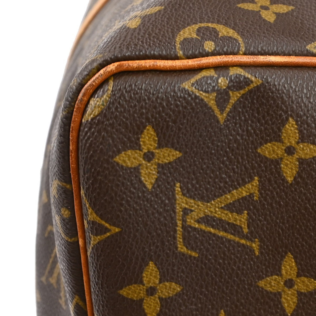 Louis Vuitton Keepall Bag Monogram Canvas Brown Canvas Travel Bag Bag (Pre-Owned)