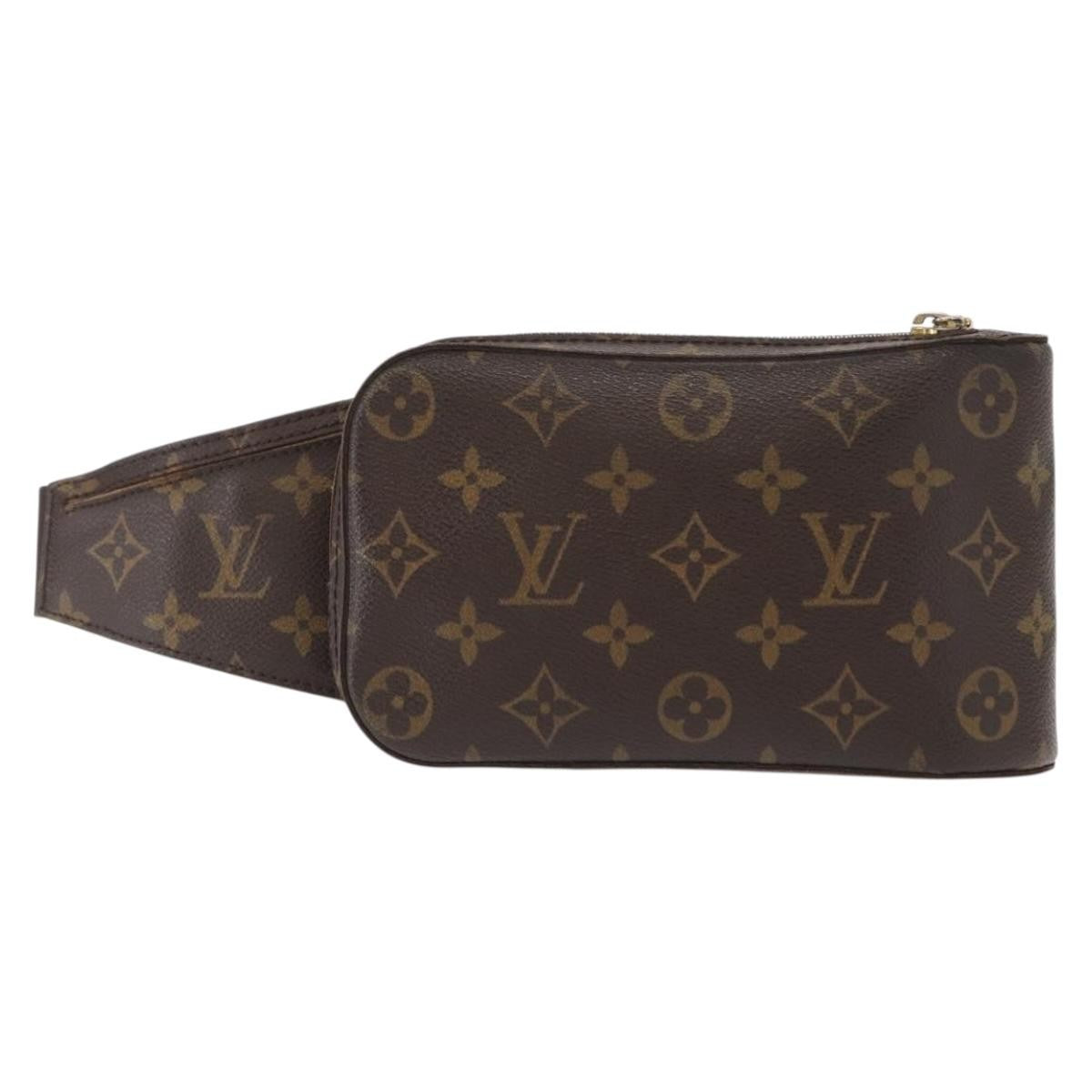 Louis Vuitton Geronimos Waist Bag Monogram Canvas Brown Canvas Shoulder Bag Bag (Pre-Owned)