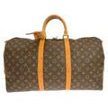 Louis Vuitton Keepall Bag Monogram Canvas Brown Canvas Travel Bag Bag (Pre-Owned)