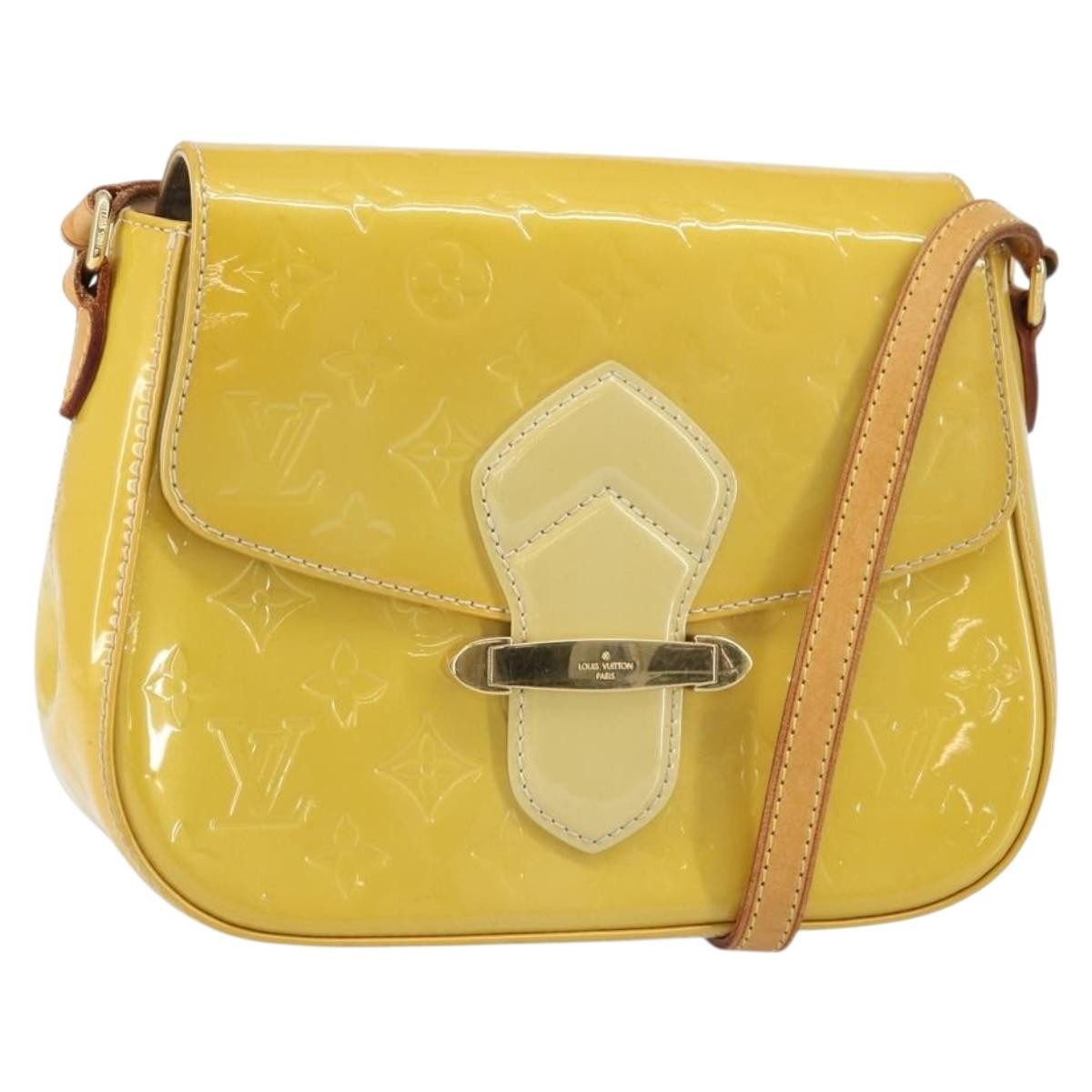 Louis Vuitton Bellflower Handbag Monogram Vernis Brown Patent_Leather Shoulder Bag Bag (Pre-Owned)