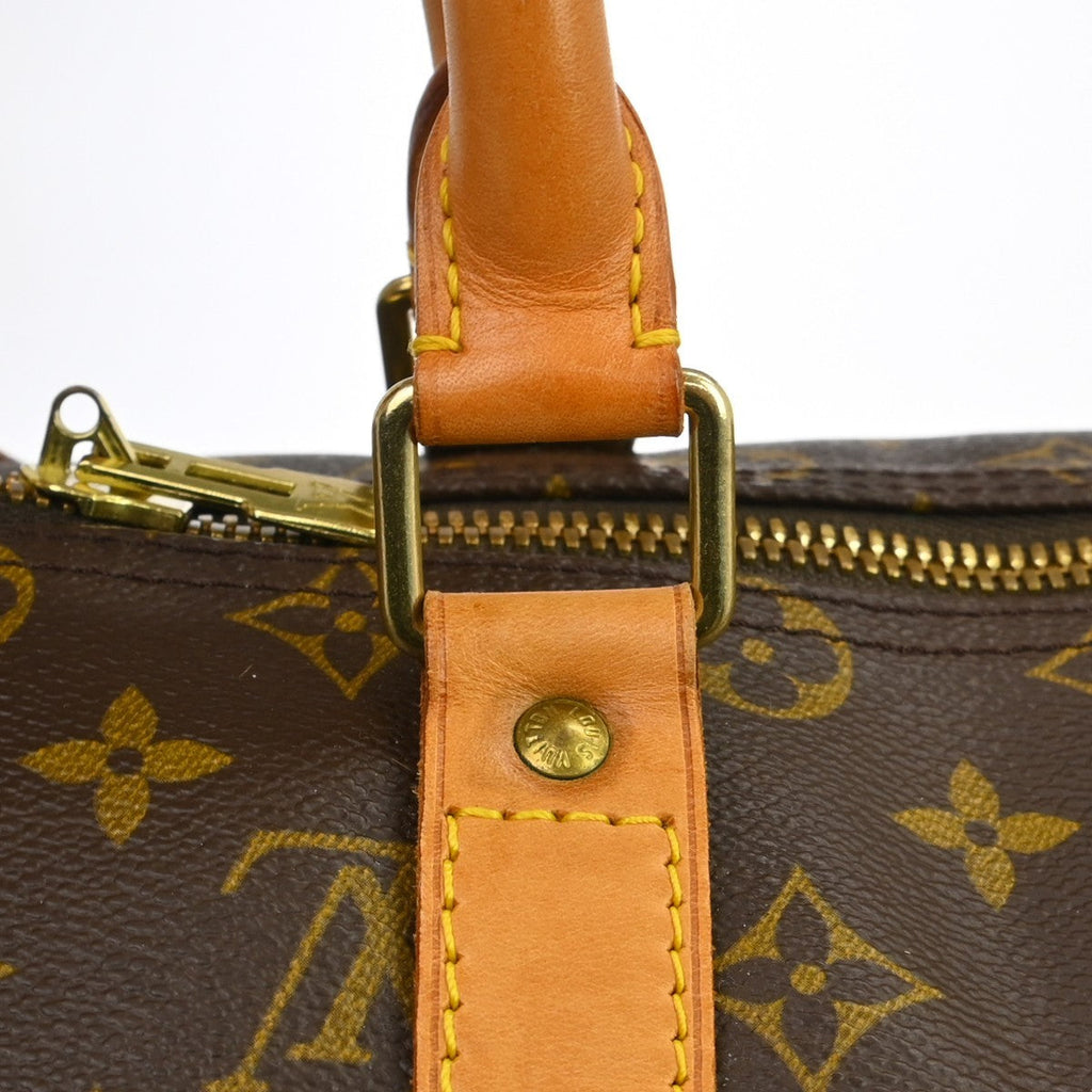 Louis Vuitton Keepall Bag Monogram Canvas Brown Canvas Travel Bag Bag (Pre-Owned)