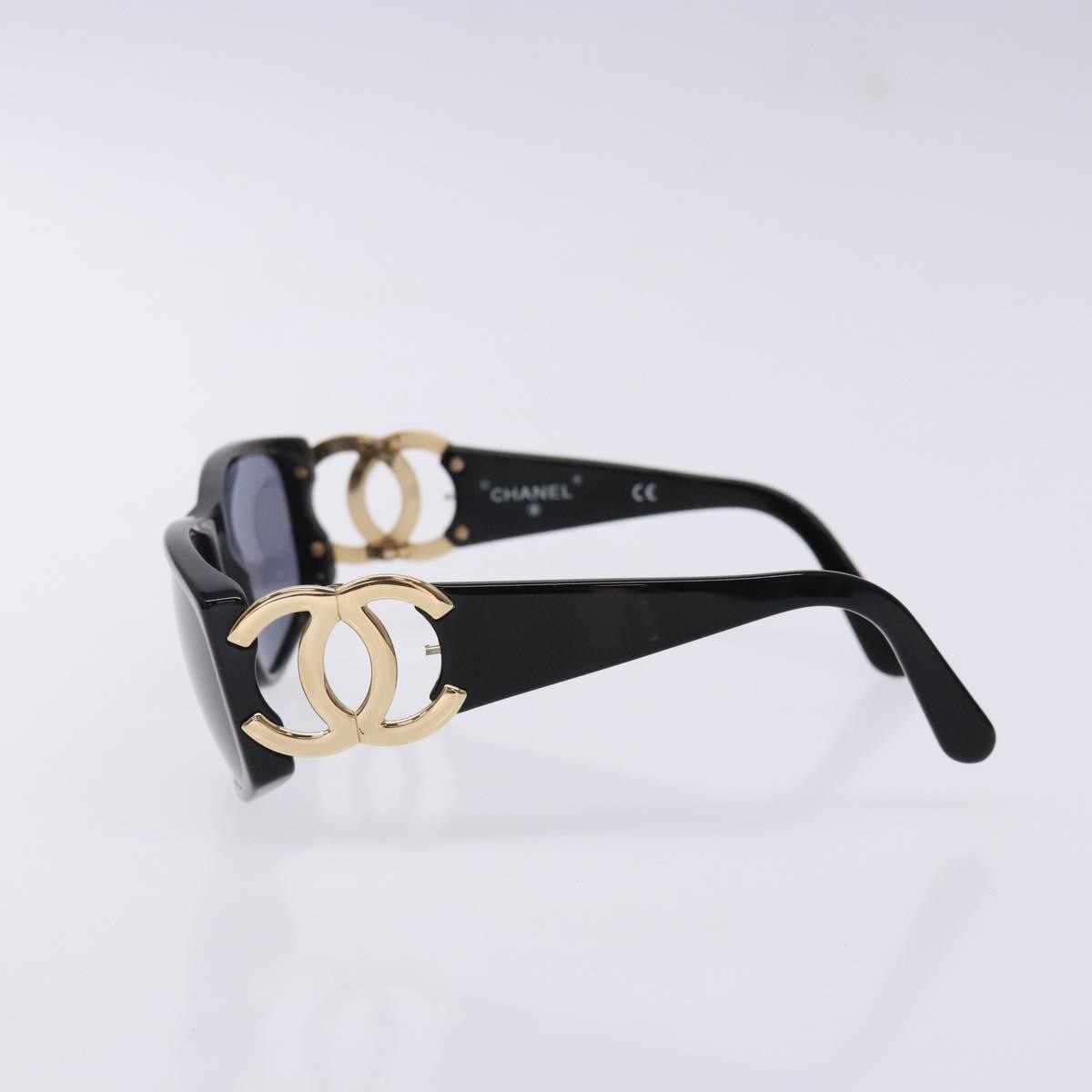 Chanel Logo Cc Sunglasses Plastic Black Plastic Sunglasse Accessory (Pre-Owned)