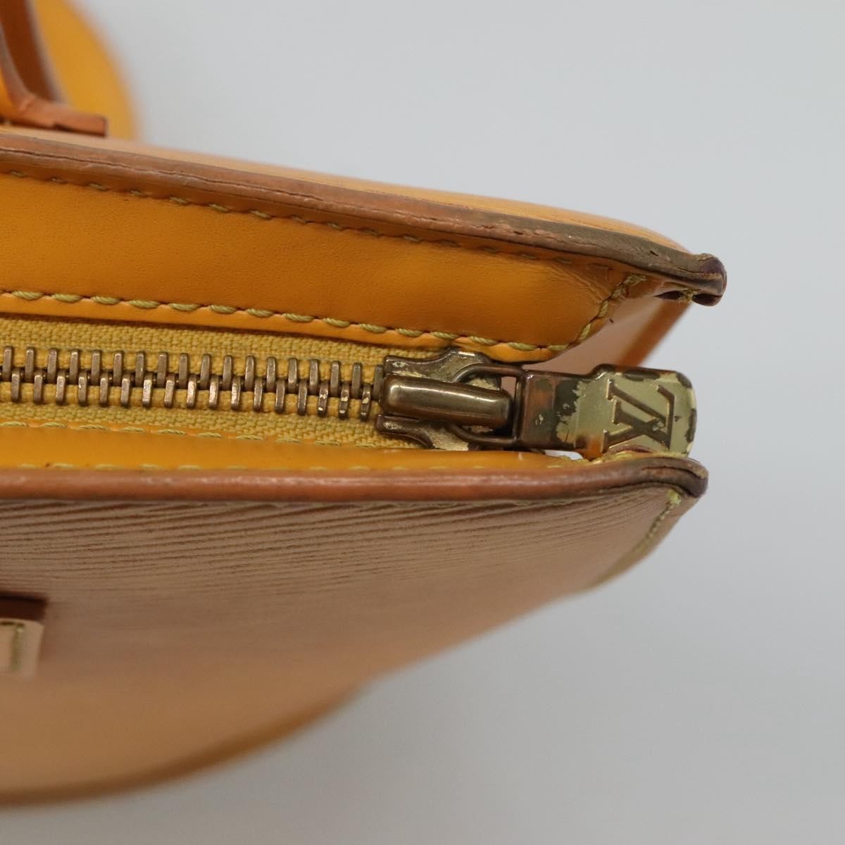 Louis Vuitton Saint Jacques Handbag Epi Leather Yellow Leather Shoulder Bag Bag (Pre-Owned)