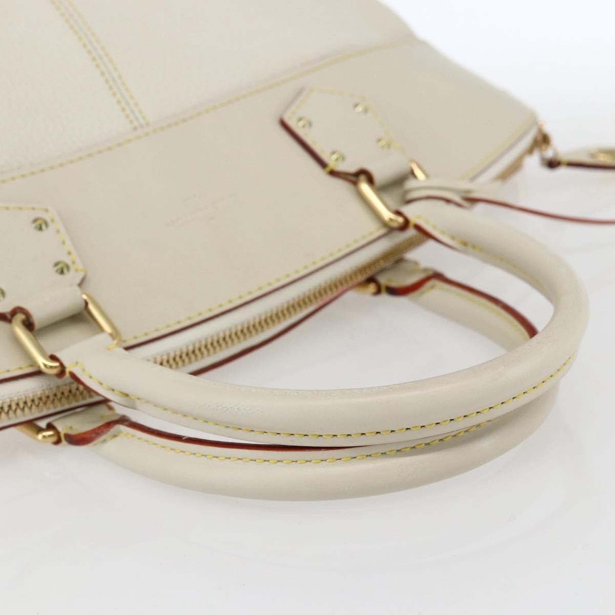 Louis Vuitton Suhali Lockit Handbag Leather White Leather Handbag (Pre-Owned)