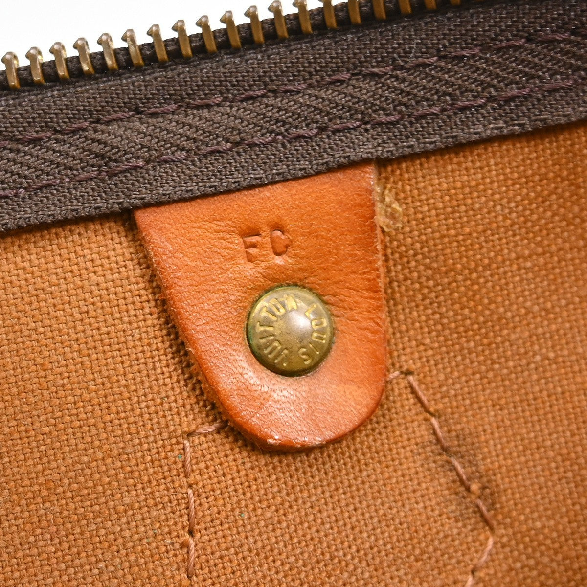Louis Vuitton Speedy Handbag Monogram Canvas Brown Canvas Handbag (Pre-Owned)
