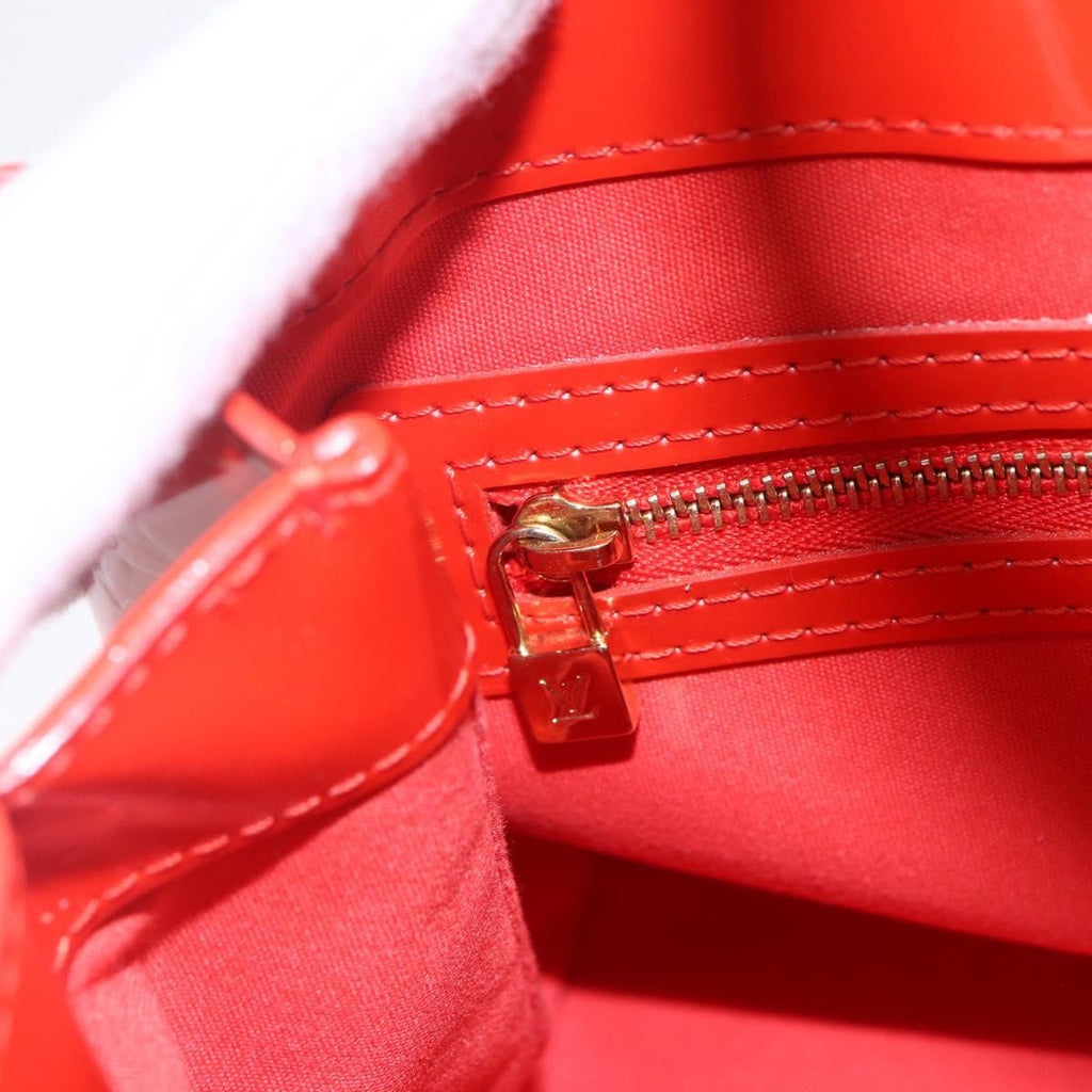 Louis Vuitton Wilshire Handbag Monogram Vernis Orange Patent_Leather Tote Bag Bag (Pre-Owned)