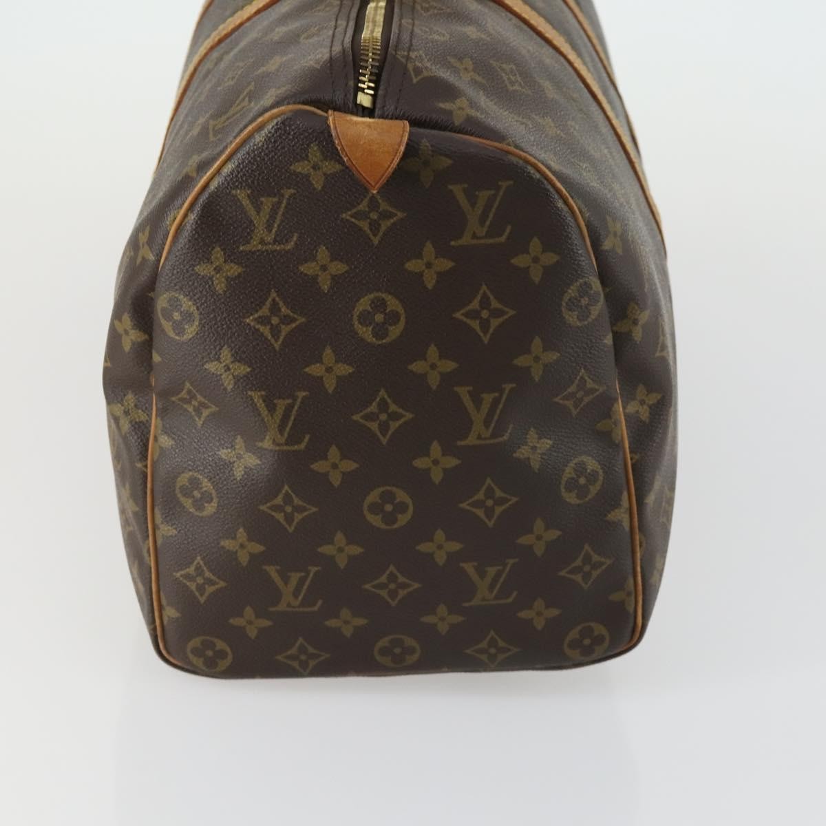 Louis Vuitton Keepall Bag Monogram Canvas Brown Canvas Travel Bag Bag (Pre-Owned)