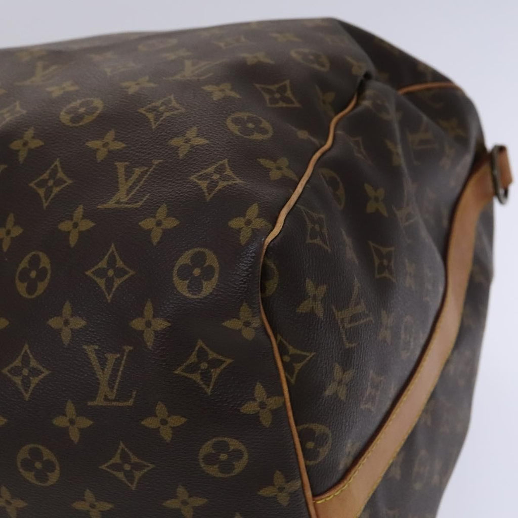 Louis Vuitton Keepall Bandouliere Bag Monogram Canvas Brown Canvas Travel Bag Bag (Pre-Owned)