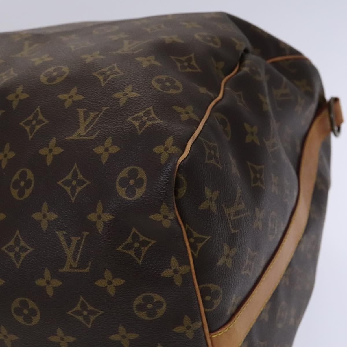 Louis Vuitton Keepall Bandouliere Bag Monogram Canvas Brown Canvas Travel Bag Bag (Pre-Owned)