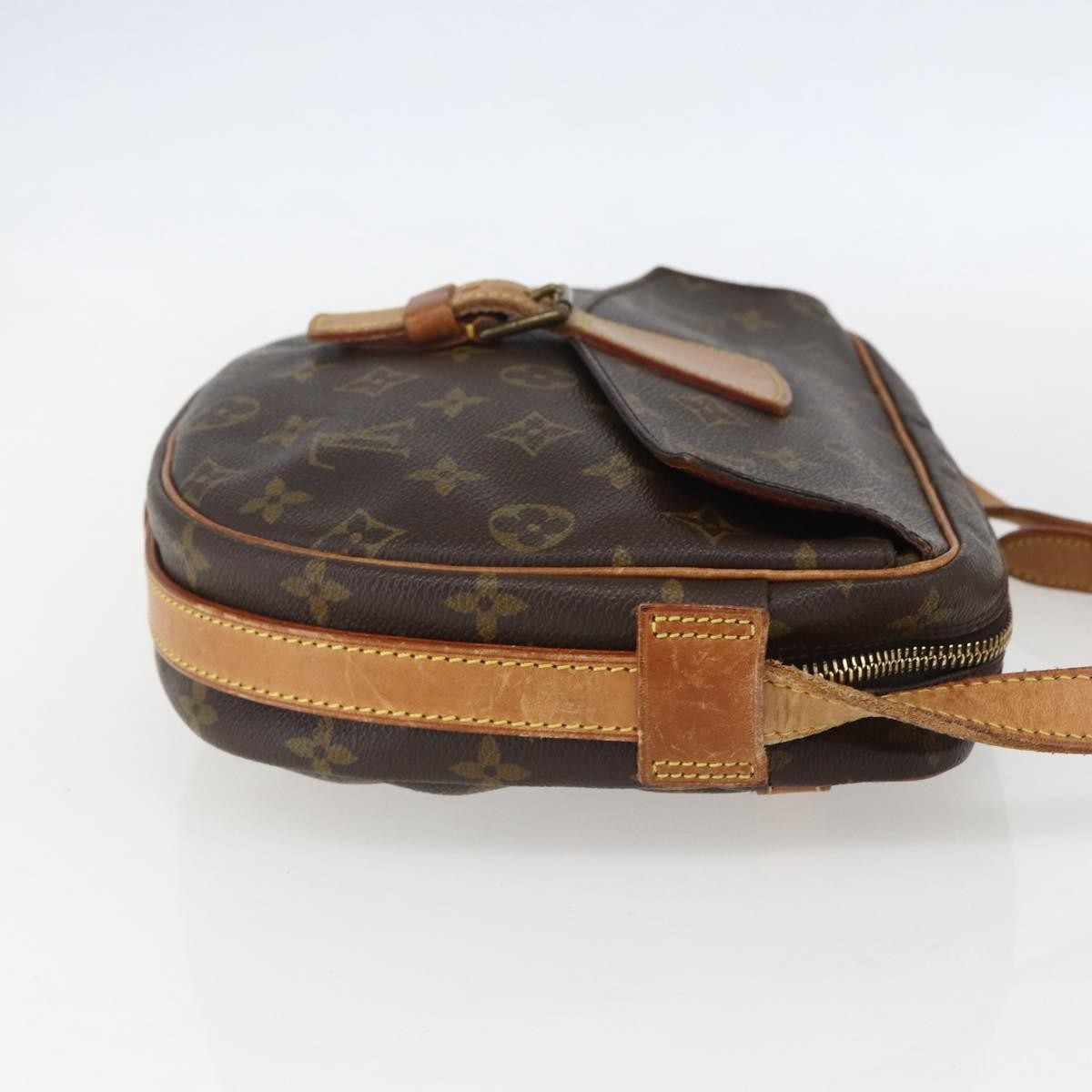 Louis Vuitton Jeune Fille Handbag Monogram Canvas Brown Canvas Shoulder Bag Bag (Pre-Owned)