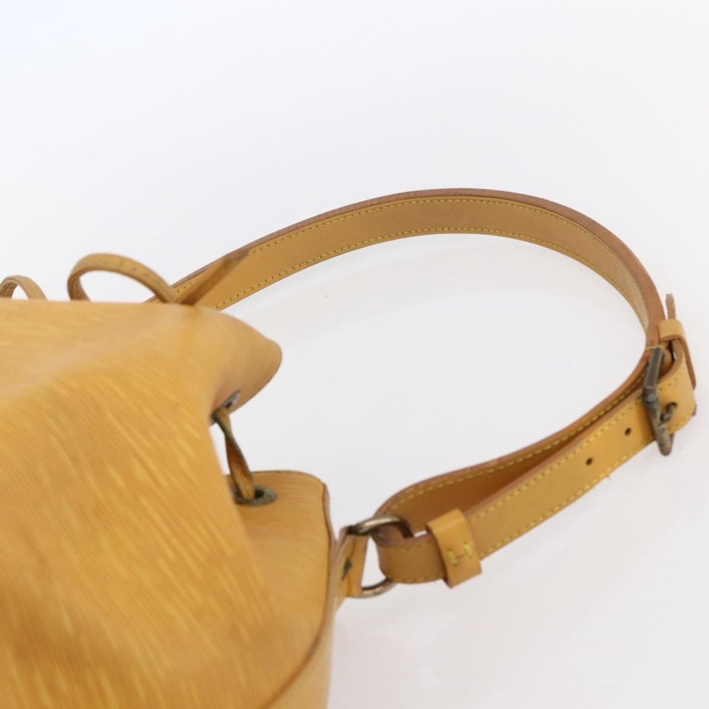 Louis Vuitton Petit Noe Handbag Epi Leather Yellow Leather Shoulder Bag Bag (Pre-Owned)