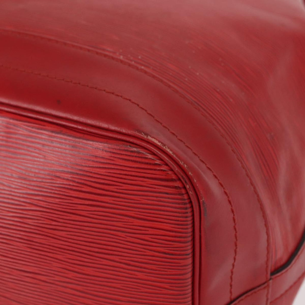 Louis Vuitton Noe Handbag Epi Leather Red Leather Shoulder Bag Bag (Pre-Owned)