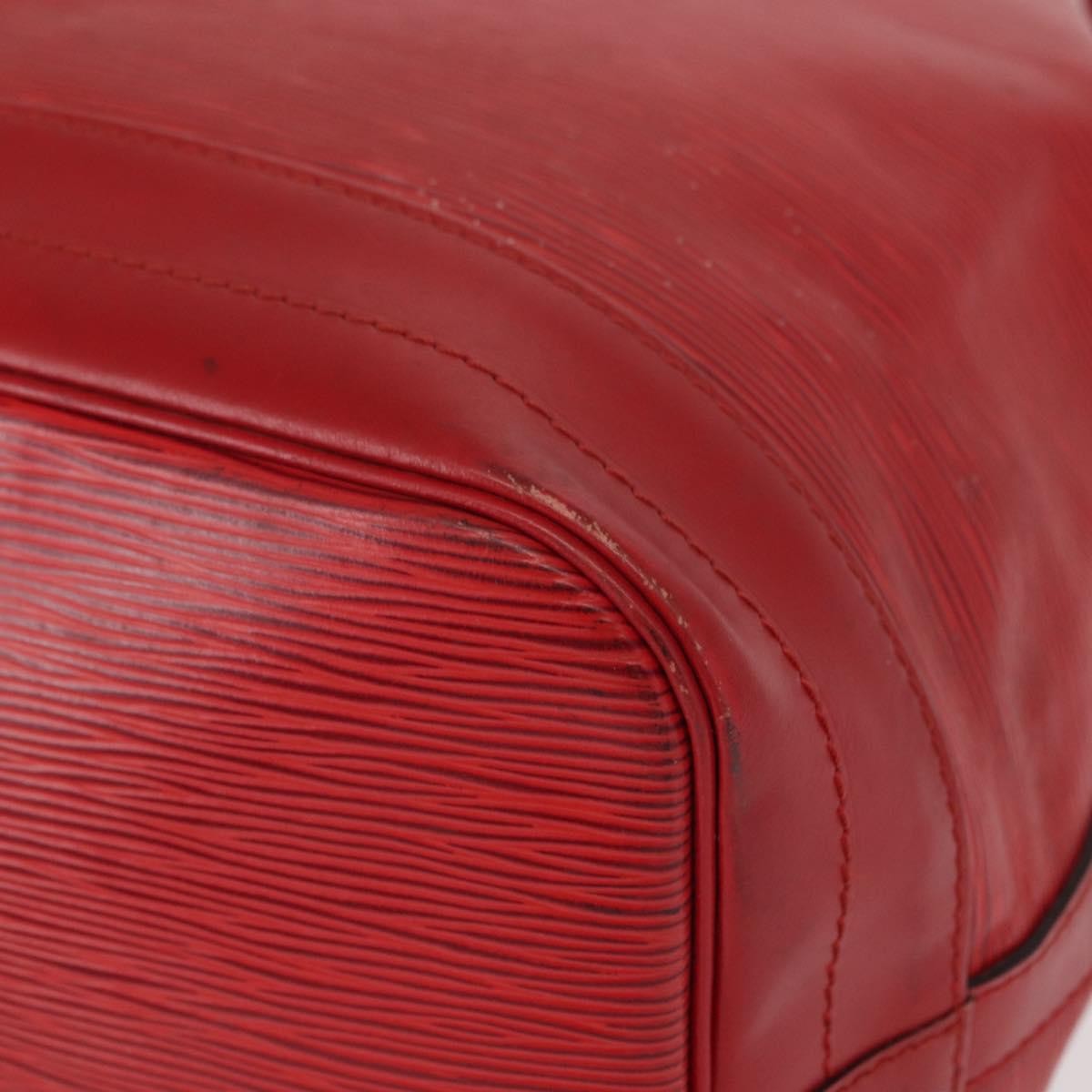 Louis Vuitton Noe Handbag Epi Leather Red Leather Shoulder Bag Bag (Pre-Owned)