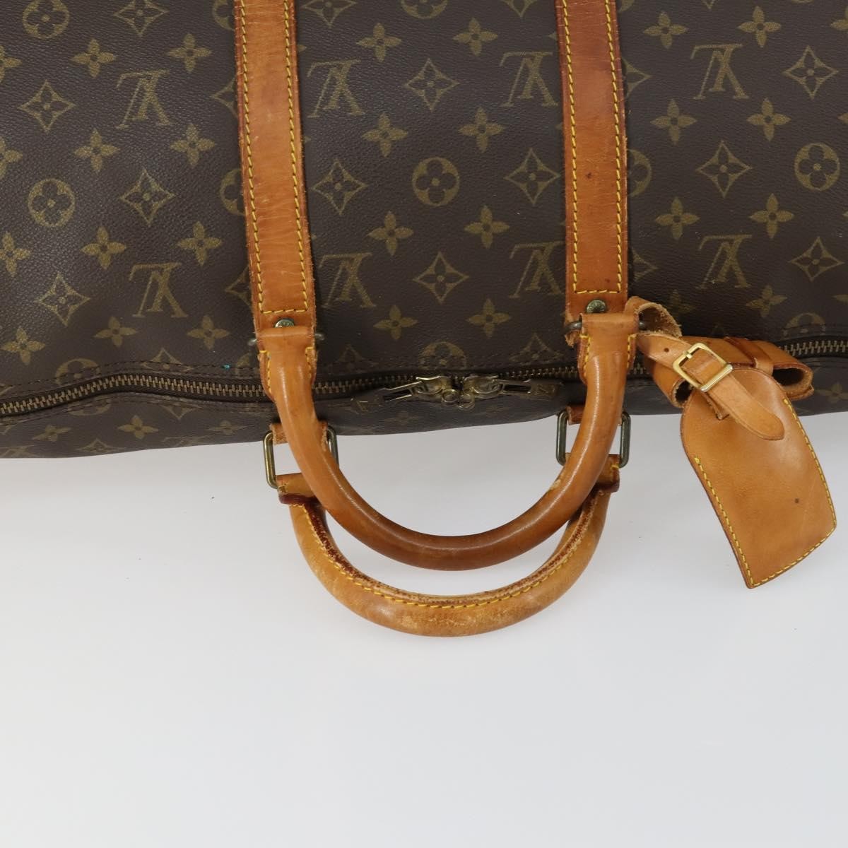 Louis Vuitton Keepall Bag Monogram Canvas Brown Canvas Travel Bag Bag (Pre-Owned)