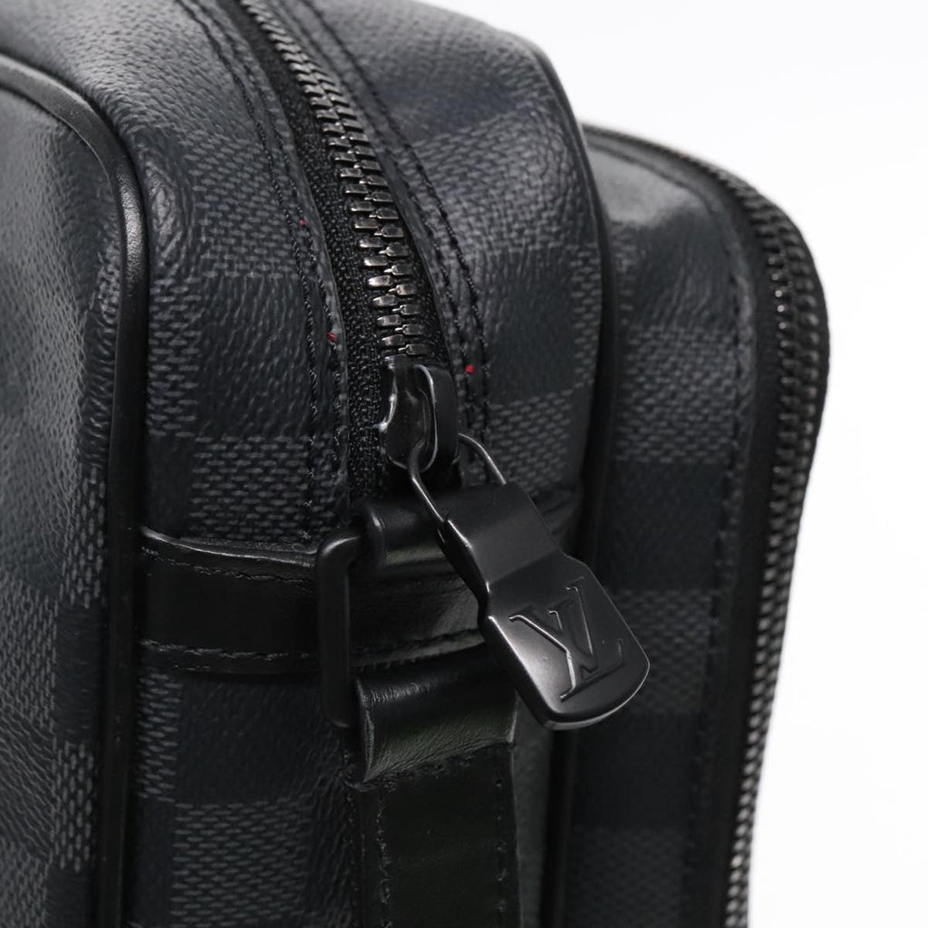 Louis Vuitton Utility Business Bag Damier Graphite Gray Canvas Shoulder Bag Bag (Pre-Owned)
