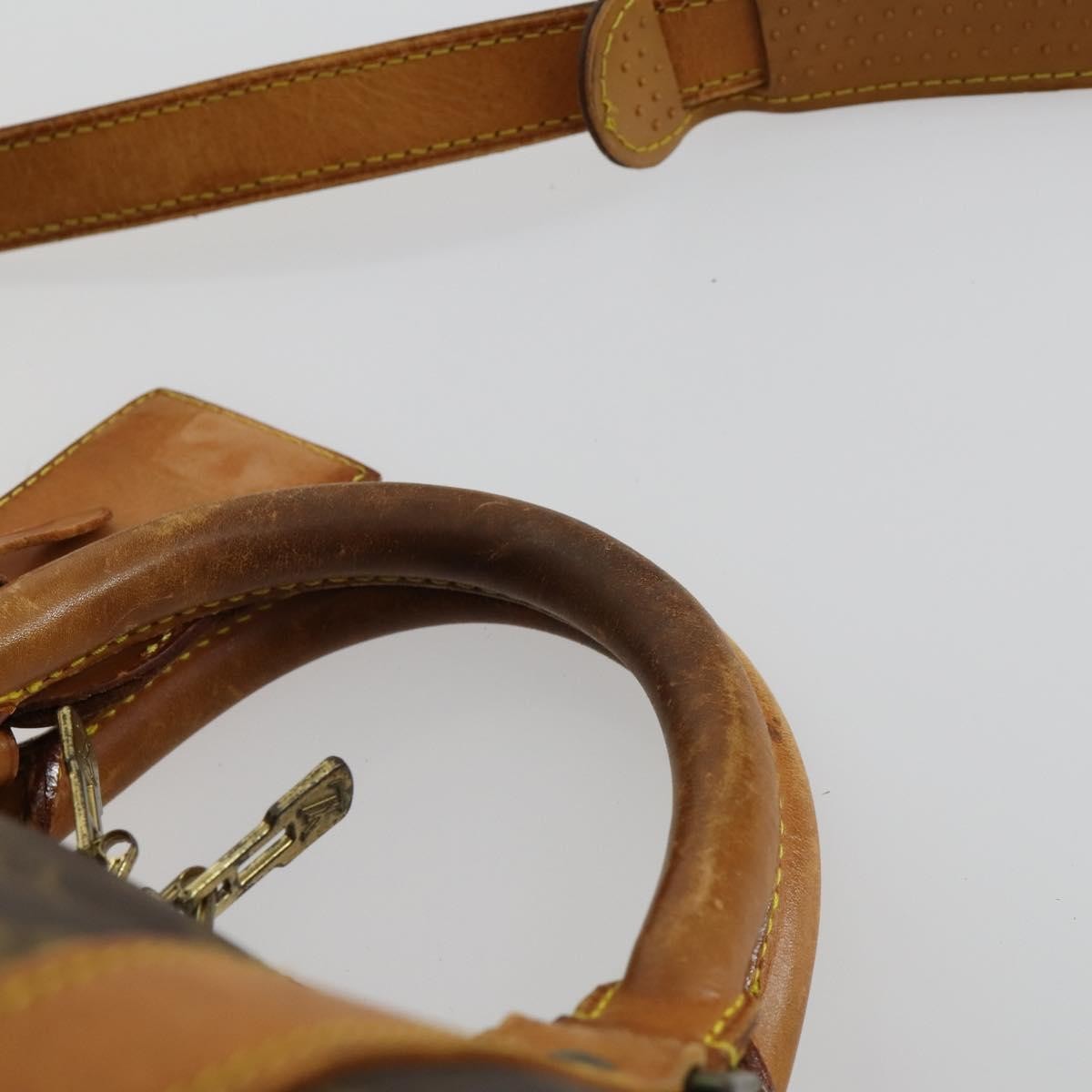Louis Vuitton Keepall Bandouliere Bag Monogram Canvas Brown Canvas Travel Bag Bag (Pre-Owned)